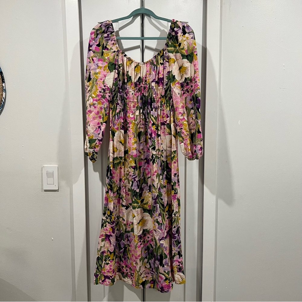 H&M midi floral dress